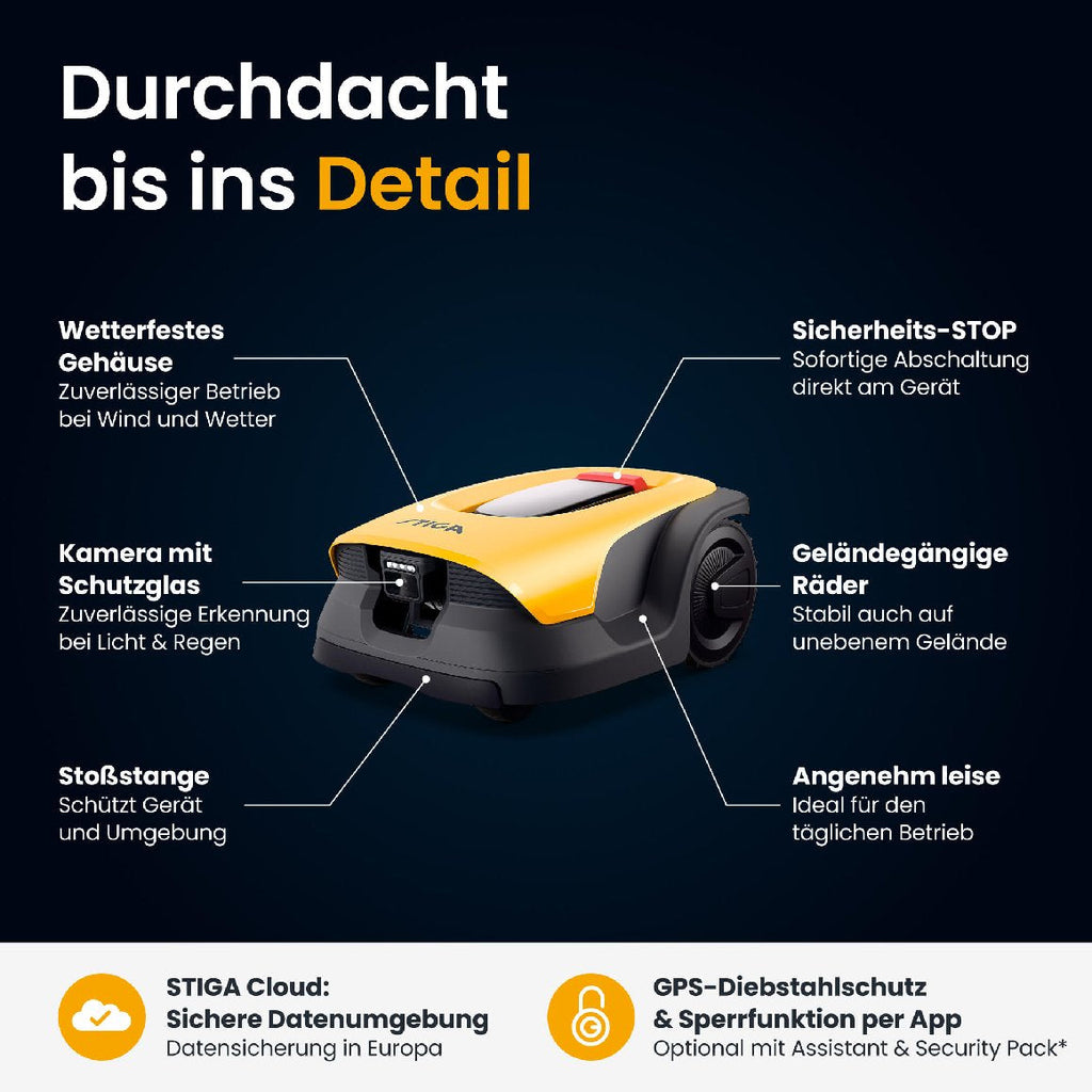 Stiga kabelloser Mähroboter A 15v - mit kostenloser Abdeckung