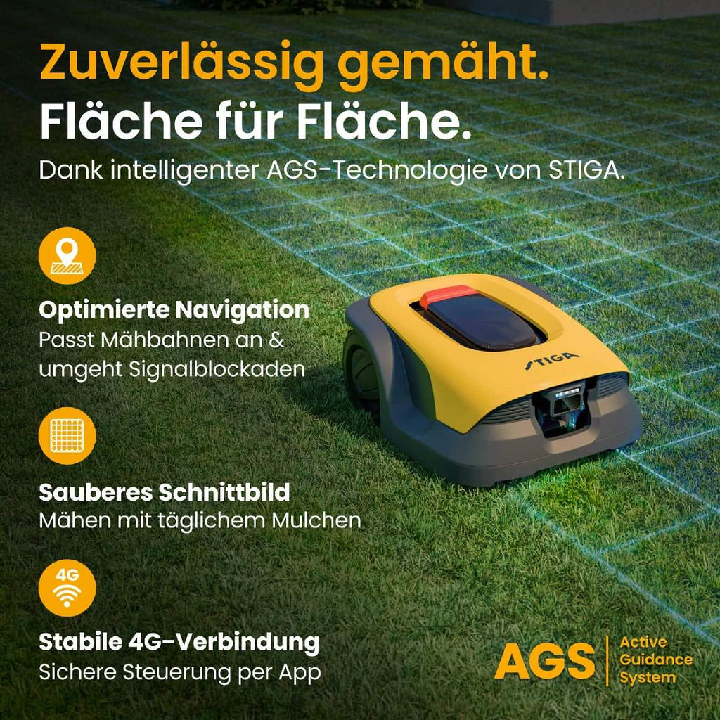 Stiga kabelloser Mähroboter A 6v - mit kostenloser Abdeckung