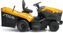 Laden Sie das Bild in den Galerie-Viewer, Stiga Rasentraktor Estate 798 W Special HONDA mit Mulchstopfen, Anhängerkupplung und Ladegerät
